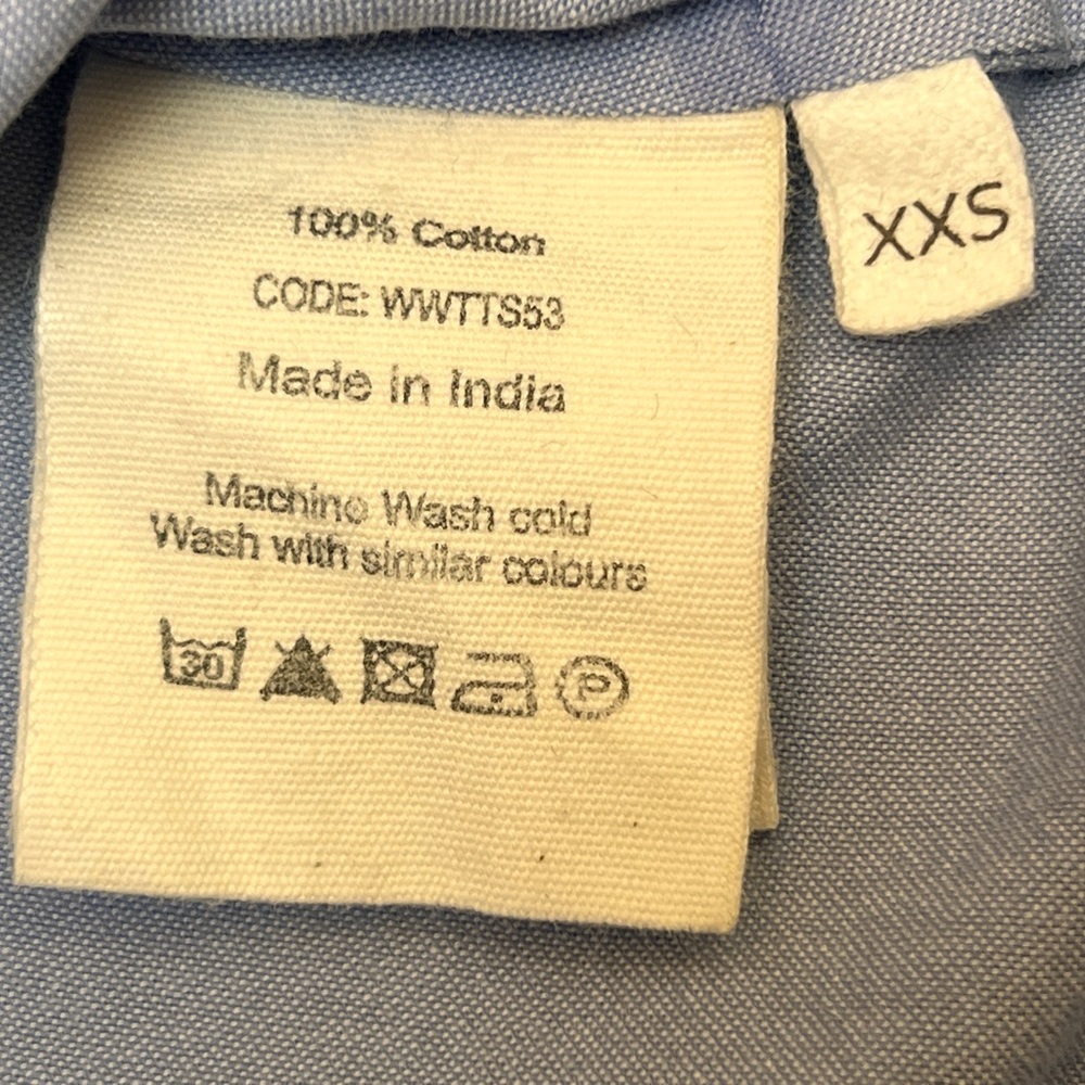 TOAST Catrin Cotton Oxford Easy Shirt | Chambray | Size: XXS - Picture 6 of 7